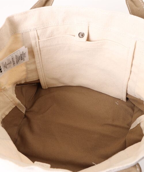 adidas（アディダス）の「《adidas》ｳｨﾒﾝｽﾞ ｷｬﾝﾊﾞｽﾄｰﾄ（トートバッグ・レディース・ホワイト×ブラウン/ホワイト×ブルー・フリー）」の5枚目の写真