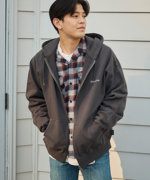 PENDLETON/ペンドルトン ロングスリーブ バックプリント ジップアップ