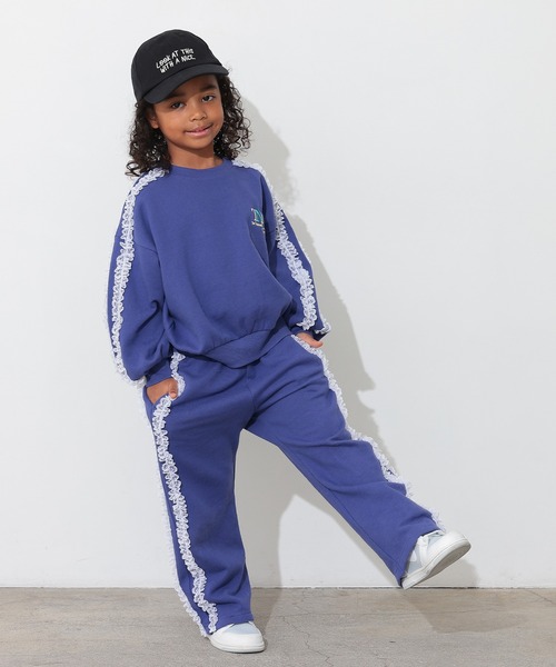 GUCCI キッズ 総柄スウェットパンツ ネイビー 10 ライン カジュアル レースラインスウェットパンツ（スウェットパンツ）｜Ocean&Ground