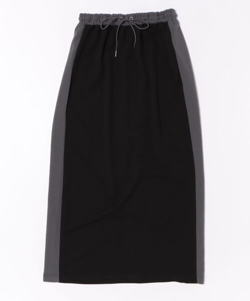 Q（キュー）の「ジョーゼットサイドラインスカート（スカート・レディース・テラコッタ/ブラック・MEDIUM）」の13枚目の写真