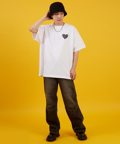 improves(インプローブス)の「ハート ロゴ 天竺 半袖Tシャツ(Tシャツ/カットソー・メンズ・ホワイト/ブラック・MEDIUM/LARGE)」の7枚目の写真