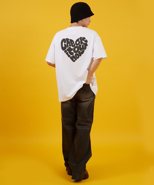 improves(インプローブス)の「ハート ロゴ 天竺 半袖Tシャツ(Tシャツ/カットソー・メンズ・ホワイト/ブラック・MEDIUM/LARGE)」の6枚目の写真