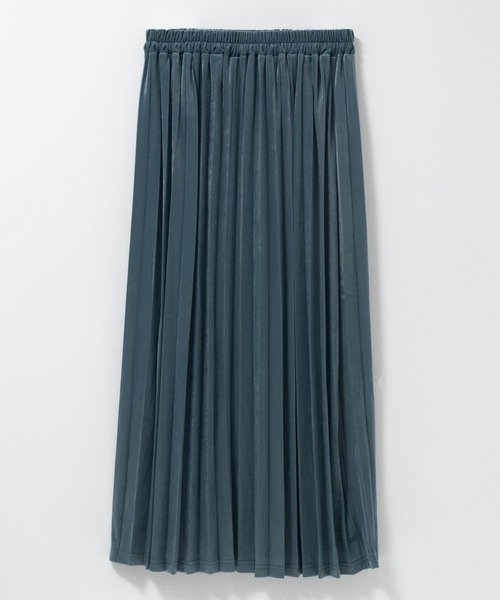 NAVY（ネイビー）の「nAvy ベロアプリーツスカート（スカート・レディース・ブラウン/モスグリーン/ブラック・M/L）」の6枚目の写真