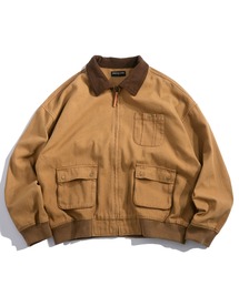 ベージュ ジップアップジャケット ブルゾン（ベージュ系・ジップアップ）ファッション通販 - ZOZOTOWN