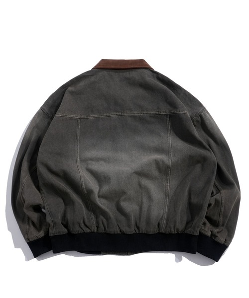 Starting Over(スターティングオーバー)の「ヴィンテージライク デニム ダック ショートブルゾン コットン ジップアップ ハンティングジャケット(ブルゾン・メンズ・ブラック/ベージュ/ブラウン/ブルー・M/L)」の5枚目の写真