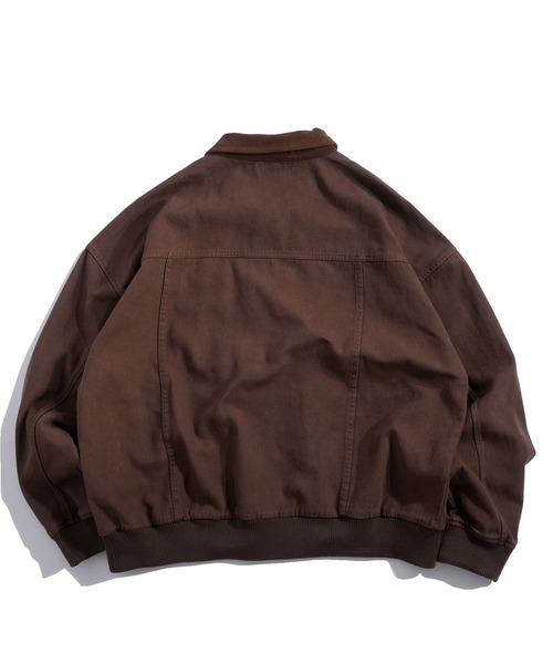 Starting Over(スターティングオーバー)の「ヴィンテージライク デニム ダック ショートブルゾン コットン ジップアップ ハンティングジャケット(ブルゾン・メンズ・ブラック/ベージュ/ブラウン/ブルー・M/L)」の6枚目の写真