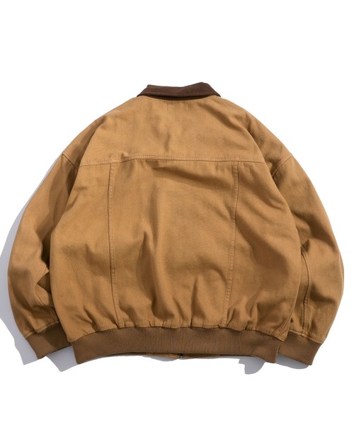 Starting Over(スターティングオーバー)の「ヴィンテージライク デニム ダック ショートブルゾン コットン ジップアップ ハンティングジャケット(ブルゾン・メンズ・ブラック/ベージュ/ブラウン/ブルー・M/L)」の7枚目の写真