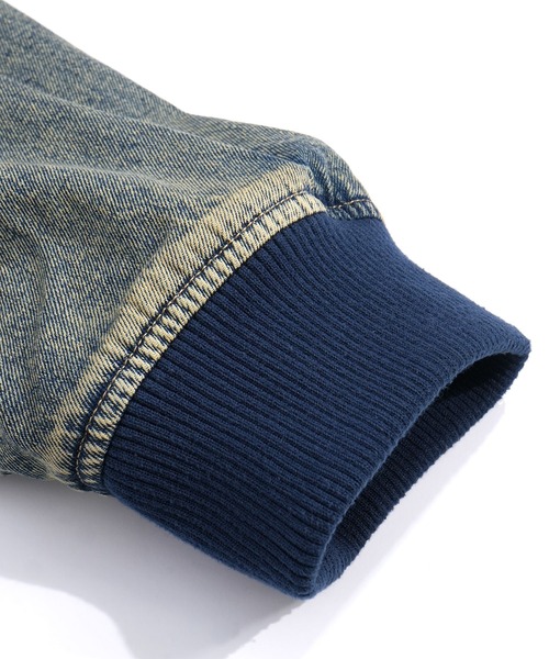 Starting Over(スターティングオーバー)の「ヴィンテージライク デニム ダック ショートブルゾン コットン ジップアップ ハンティングジャケット(ブルゾン・メンズ・ブラック/ベージュ/ブラウン/ブルー・M/L)」の12枚目の写真