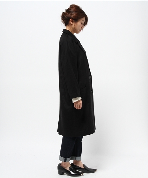 WHO'S WHO gallery（フーズフーギャラリー）の「【A,nam】ダブルチェスターコート（チェスターコート・レディース・ベージュ/カーキ/ブラック・FREE）」の5枚目の写真