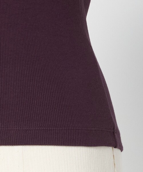 LOEFF（ロエフ）の「＜LOEFF＞コットンテレコ ラウンドネック カットソー（Tシャツ/カットソー・レディース・ワイン/ブラック・FREE）」の15枚目の写真