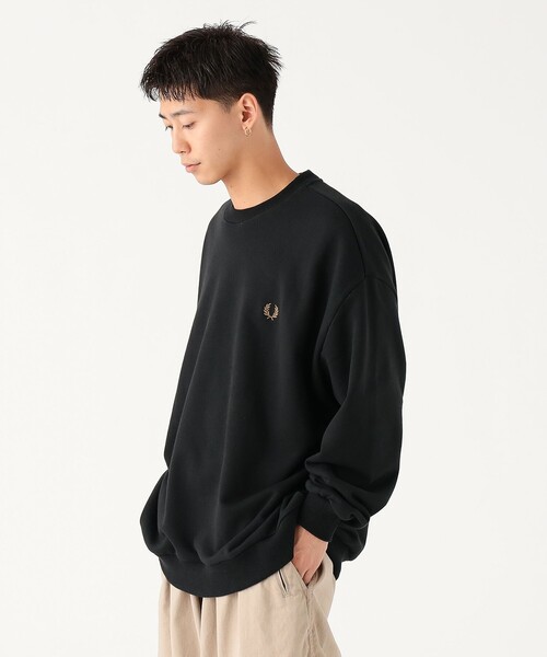 別注】FRED PERRY / エンブロイダリー クルーネック スウェット