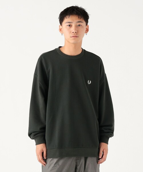 別注】FRED PERRY / エンブロイダリー クルーネック スウェット