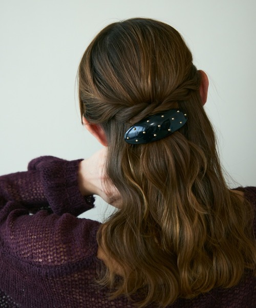 Shelly island（シェリーアイランド）の「ダエンボリュームワイドヘアクリップ（バレッタ/ヘアクリップ・レディース・ホワイト/ブラック/ブラウン・FREE）」の3枚目の写真