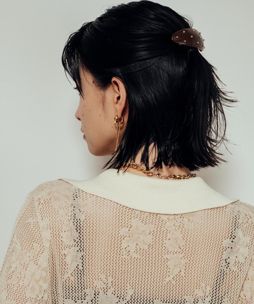 Shelly island（シェリーアイランド）の「ダエンボリュームワイドヘアクリップ（バレッタ/ヘアクリップ・レディース・ホワイト/ブラック/ブラウン・FREE）」の8枚目の写真