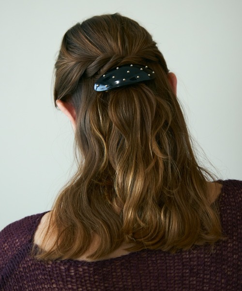 Shelly island（シェリーアイランド）の「ダエンボリュームワイドヘアクリップ（バレッタ/ヘアクリップ・レディース・ホワイト/ブラック/ブラウン・FREE）」の7枚目の写真