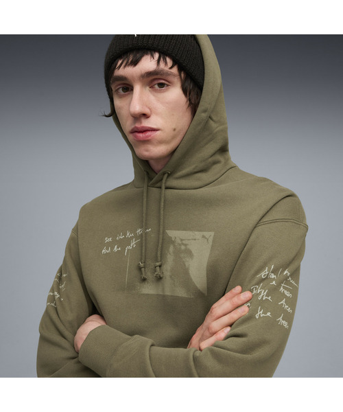 PUMA(プーマ)の「PUMA プーマ メンズ グラフィック フォレスト フーディ(パーカー・メンズ・ブラック/グリーン系その他・MEDIUM/LARGE/X-LARGE/SMALL/X-SMALL)」の18枚目の写真