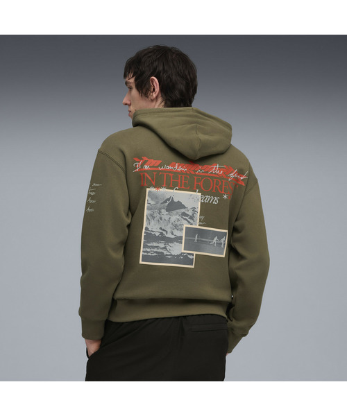 PUMA(プーマ)の「PUMA プーマ メンズ グラフィック フォレスト フーディ(パーカー・メンズ・ブラック/グリーン系その他・MEDIUM/LARGE/X-LARGE/SMALL/X-SMALL)」の16枚目の写真