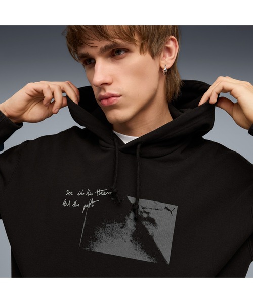 PUMA(プーマ)の「PUMA プーマ メンズ グラフィック フォレスト フーディ(パーカー・メンズ・ブラック/グリーン系その他・MEDIUM/LARGE/X-LARGE/SMALL/X-SMALL)」の12枚目の写真