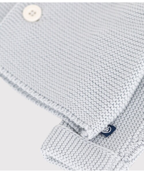 PETIT BATEAU（プチバトー）の「カーディガン（カーディガン/ボレロ・キッズ・グレー・6MONTH/18MONTH/12MONTH）」の4枚目の写真