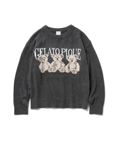 新品 ジェラートピケ モチーフジャガードプルオーバー ビションフリーゼ モチーフジャガードプルオーバー（ルームウェア/パジャマ）｜gelato