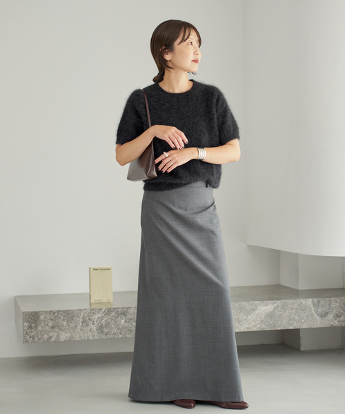 plage（プラージュ）の「Light Fur Hansode ニット（ニット/セーター・レディース・アイボリー/サックスブルー/スミクロ・FREE）」の19枚目の写真