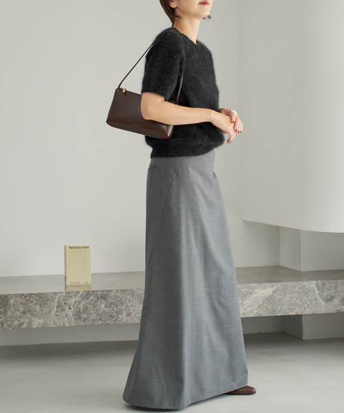 plage（プラージュ）の「Light Fur Hansode ニット（ニット/セーター・レディース・アイボリー/サックスブルー/スミクロ・FREE）」の20枚目の写真