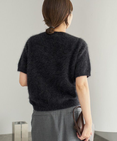 plage（プラージュ）の「Light Fur Hansode ニット（ニット/セーター・レディース・アイボリー/サックスブルー/スミクロ・FREE）」の22枚目の写真