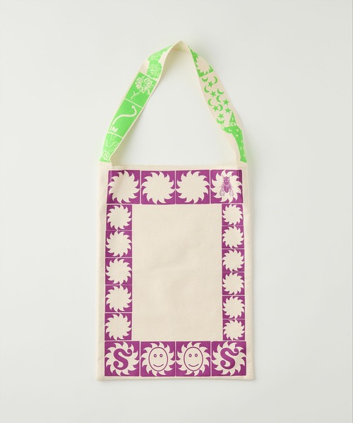 ESTNATION(エストネーション)の「ESTNATION / プリント トートバッグ《ESTNATION EXCLUSIVE》(トートバッグ・レディース・オフホワイト/ブラウン・FREE)」の1枚目の写真