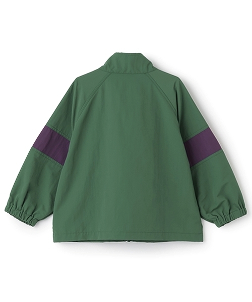 b・ROOM（ビールーム）の「ビッグシルエットバイカラーウィンドブレーカー（ブルゾン・キッズ・ブラック/モスグリーン/グレイッシュベージュ・100cm/120cm/110cm/150cm/130cm/140cm）」の7枚目の写真