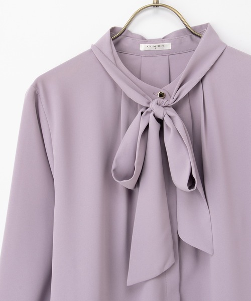 Honeys（ハニーズ）の「２ｗａｙボウタイブラウス（シャツ/ブラウス・レディース・アイボリー/ピンク系その他/グレイッシュベージュ/ブラウン・S/M/LL/L/3L）」の18枚目の写真