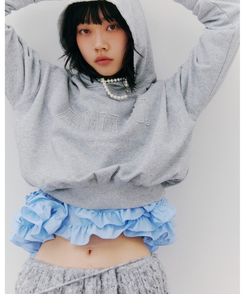 Lily Brown フリルパーカー LILY BROWN リリーブラウン Lily Brown フリルスリーブパーカー