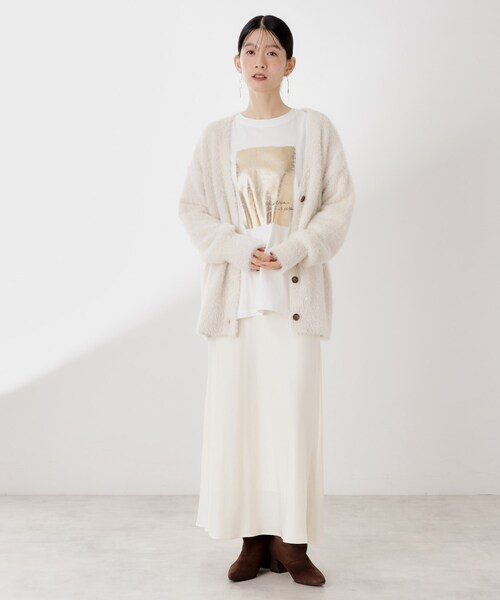 THE SHOP TK (ザ ショップ ティーケー )の「ロゴアソート長袖Tシャツ【アンチピリング/UVカット/洗濯機OK】(Tシャツ/カットソー・レディース・アイボリー系/ブラック系/スミクロ/アイボリー・13/12)」の17枚目の写真