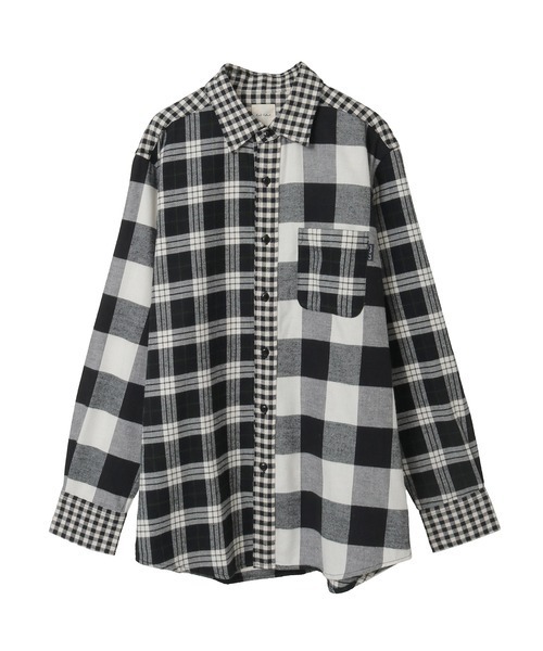 KARL HELMUT(カールヘルム)の「ビエラチェッパッチワークブラウス(シャツ/ブラウス・メンズ・ブラック系/ブルー系/レッド系・MEDIUM/LARGE)」の2枚目の写真