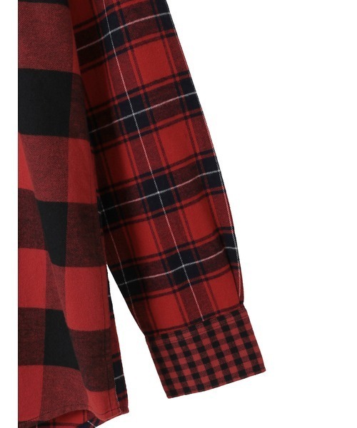 KARL HELMUT(カールヘルム)の「ビエラチェッパッチワークブラウス(シャツ/ブラウス・メンズ・ブラック系/ブルー系/レッド系・MEDIUM/LARGE)」の7枚目の写真