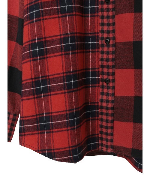 KARL HELMUT(カールヘルム)の「ビエラチェッパッチワークブラウス(シャツ/ブラウス・メンズ・ブラック系/ブルー系/レッド系・MEDIUM/LARGE)」の8枚目の写真