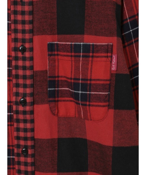 KARL HELMUT(カールヘルム)の「ビエラチェッパッチワークブラウス(シャツ/ブラウス・メンズ・ブラック系/ブルー系/レッド系・MEDIUM/LARGE)」の10枚目の写真