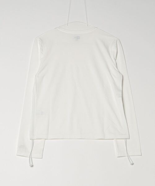 NEW ERA（ニューエラ）の「ニューエラ  WPA LS DRAWSTRING TEE OFF（Tシャツ/カットソー・レディース・ホワイト・M/L）」の2枚目の写真