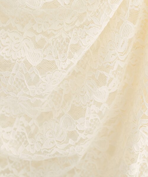 natural couture（ナチュラルクチュール）の「ドレープレースプルオーバー（Tシャツ/カットソー・レディース・アイボリー/ブラック・FREE）」の10枚目の写真