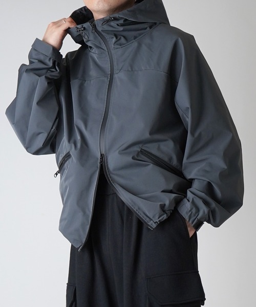 ゴープコア ダブルジップ フルジップマウンテンパーカー テック