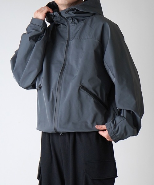 【テック系】ドローコード ナイロンジャケット / ゴープコア マウンテンパーカー セール】ゴープコア ダブルジップ フルジップマウンテンパーカー
