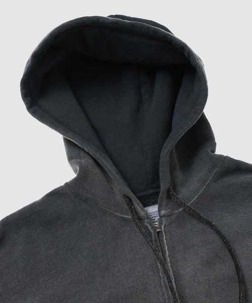 DAIRIKU(ダイリク)の「5-Zip Vintage Dyed Hoodie(パーカー・メンズ・ブラック/アクア・L)」の17枚目の写真