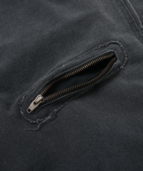 DAIRIKU(ダイリク)の「5-Zip Vintage Dyed Hoodie(パーカー・メンズ・ブラック/アクア・L)」の20枚目の写真