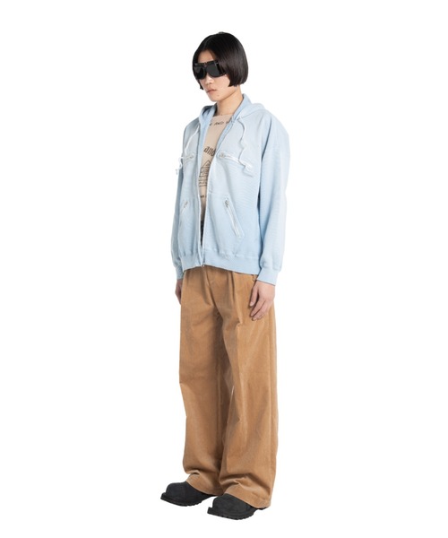 DAIRIKU(ダイリク)の「5-Zip Vintage Dyed Hoodie(パーカー・メンズ・ブラック/アクア・L)」の11枚目の写真