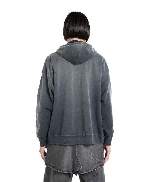 DAIRIKU(ダイリク)の「5-Zip Vintage Dyed Hoodie(パーカー・メンズ・ブラック/アクア・L)」の8枚目の写真