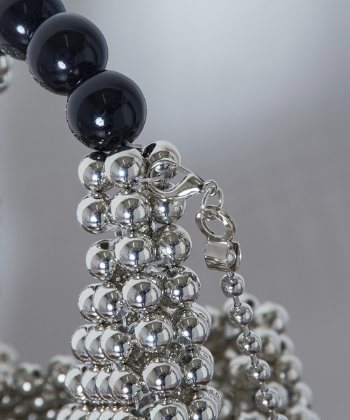 セール】【cache cache】メタルビーズバッグ 結婚式 二次会