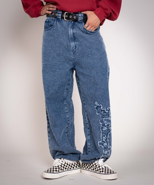 LTR DEPTH（レイターデプス）の「LTR DEPTH/【25年秋冬新作】グラフィックデニムパンツ（デニムパンツ・メンズ・コバルトブルー/ブラック系3・MEDIUM/LARGE）」の17枚目の写真