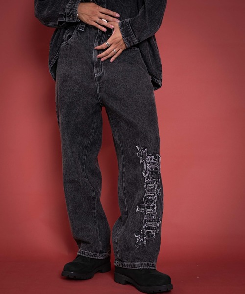 LTR DEPTH（レイターデプス）の「LTR DEPTH/【25年秋冬新作】グラフィックデニムパンツ（デニムパンツ・メンズ・コバルトブルー/ブラック系3・MEDIUM/LARGE）」の11枚目の写真