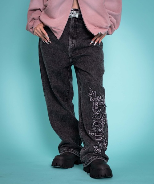 LTR DEPTH（レイターデプス）の「LTR DEPTH/【25年秋冬新作】グラフィックデニムパンツ（デニムパンツ・メンズ・コバルトブルー/ブラック系3・MEDIUM/LARGE）」の14枚目の写真