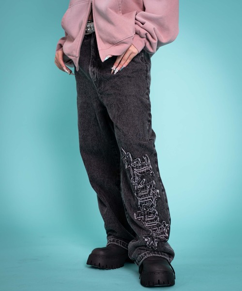 LTR DEPTH（レイターデプス）の「LTR DEPTH/【25年秋冬新作】グラフィックデニムパンツ（デニムパンツ・メンズ・コバルトブルー/ブラック系3・MEDIUM/LARGE）」の15枚目の写真