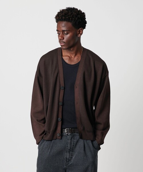 OWNESS＞ SNOW WASH スムース Vネック カーディガン（カーディガン